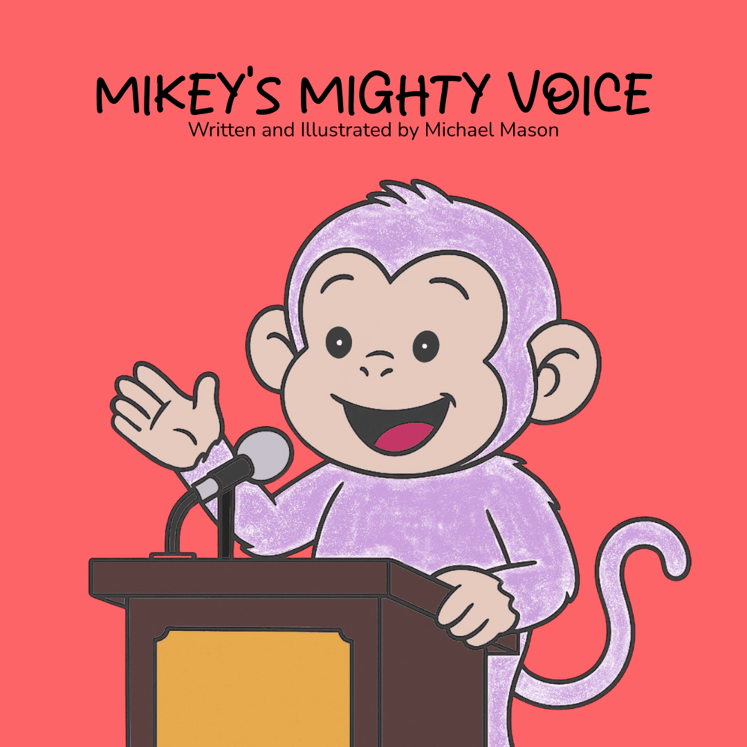 Cover of Mikey's Mighty Voice, written and illustrated by Michael Mason