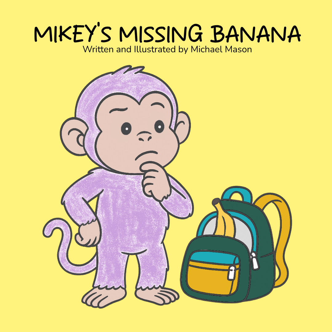 Cover of Mikey's Missing Banana, written and illustrated by Michael Mason